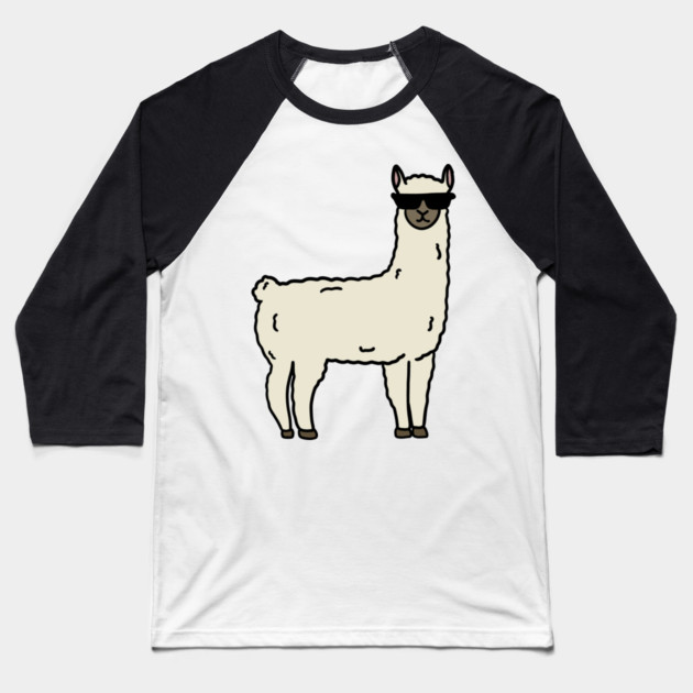 Funny Cool Llama Alpaca Animal Baseball T-Shirt by logiamerch