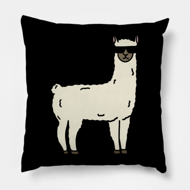 Funny Cool Llama Alpaca Animal Pillow by logiamerch