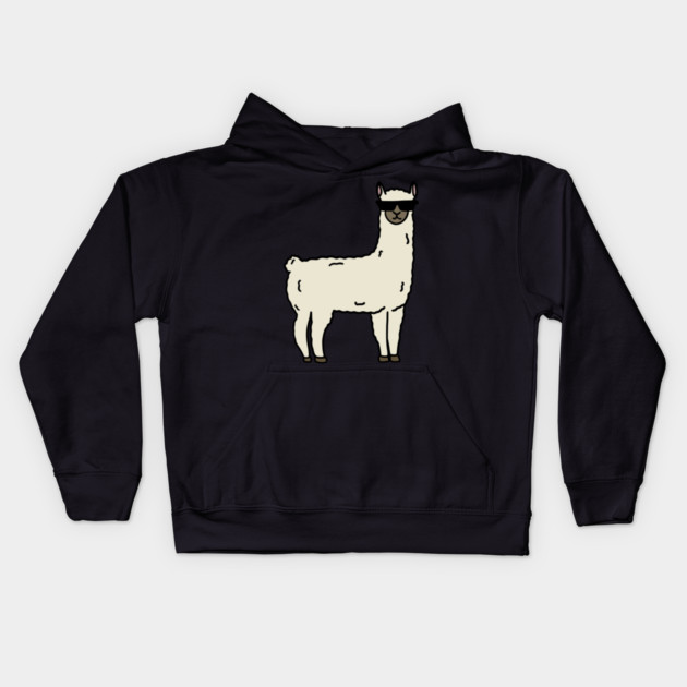 Funny Cool Llama Alpaca Animal Kids Hoodie by logiamerch