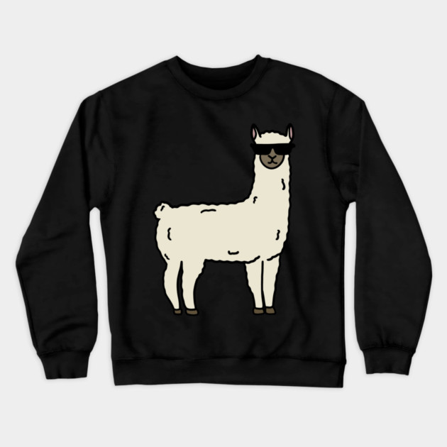 Funny Cool Llama Alpaca Animal Crewneck Sweatshirt by logiamerch