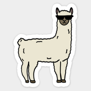 Funny Cool Llama Alpaca Animal Sticker
