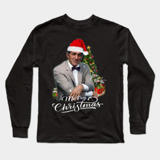 Merry Christmas Santa Dean Martin Long Sleeve T-Shirt