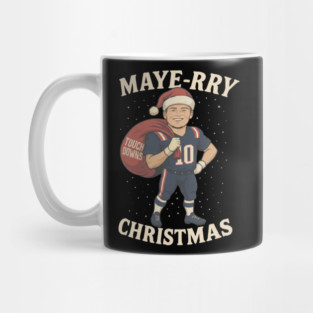 Drake Maye New England Christmas Mug
