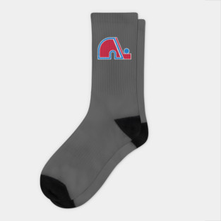 quebecs nordiquess logo Socks