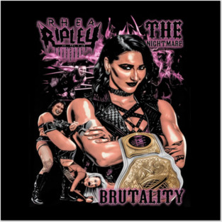 Rhea Ripley Brutality Posters and Art