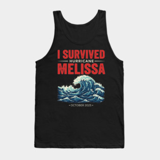 OCT-219 I Survived Hurricane Melissa 2025 Tropical Storm Tank Top