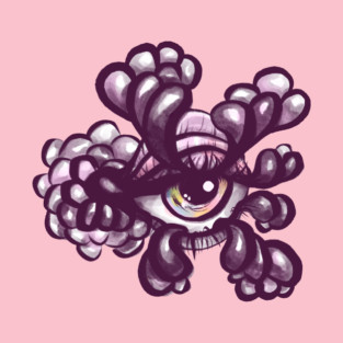 Weirdcore Eye T-Shirt - Pink and Purple Dreamcore Aesthetic T-Shirt