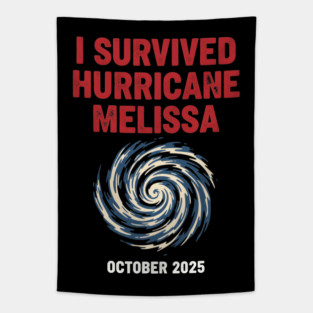 OCT-221 I Survived Hurricane Melissa 2025 Tropical Storm Tapestry