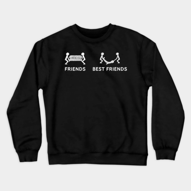 Best Friends Crime Joke Crewneck Sweatshirt by Anticorporati