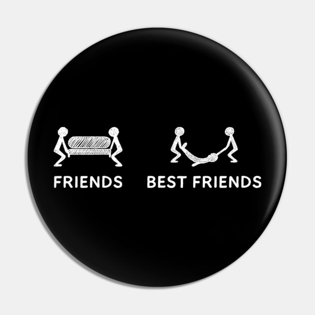 Best Friends Crime Joke Pin by Anticorporati