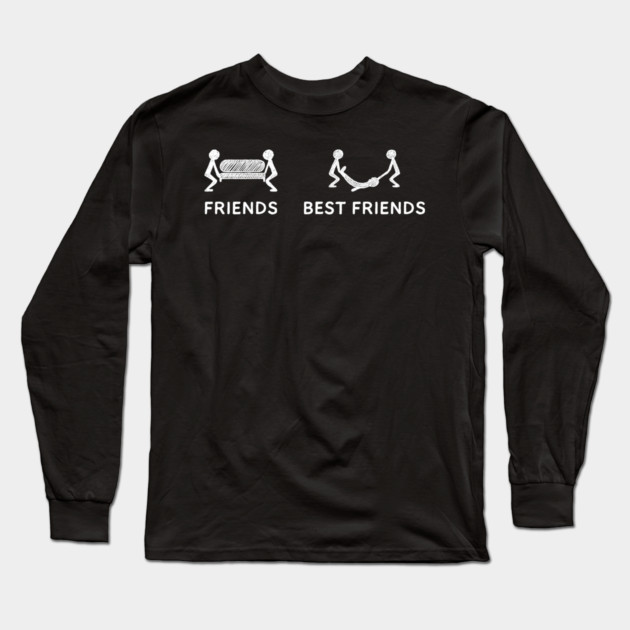 Best Friends Crime Joke Long Sleeve T-Shirt by Anticorporati