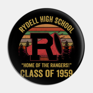 Rydell High School Class of 1959 Retro Sunset Pin