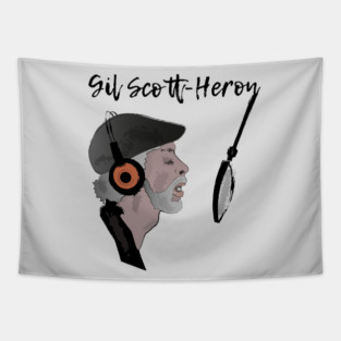 Gil Scott Heron portrait Tapestry