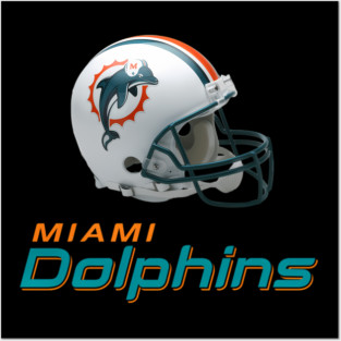 Miami Dolphins - Classic Team Helmet Pride Posters and Art