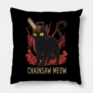 Chainsaw meow Pillow