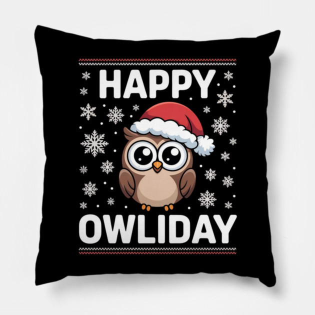 Funny-Christmas Pillow by Creatifly Graphic Tees