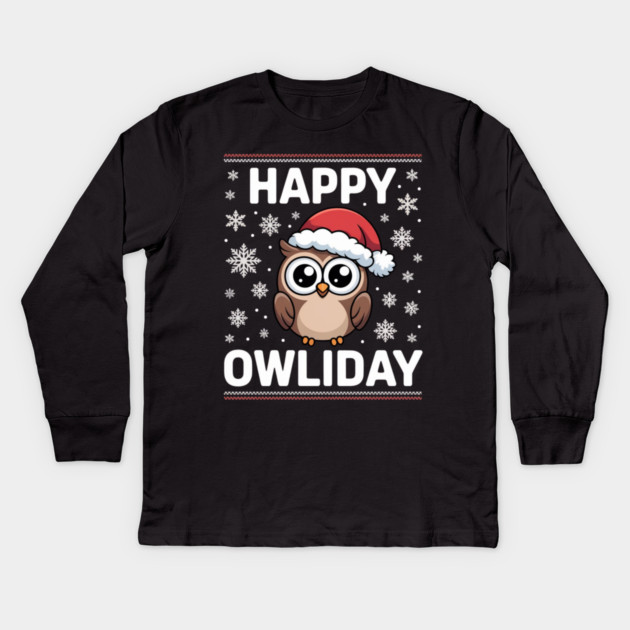 Funny-Christmas Kids Long Sleeve T-Shirt by Creatifly Graphic Tees