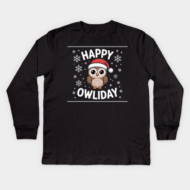 Funny-Christmas Kids Long Sleeve T-Shirt by Creatifly Graphic Tees