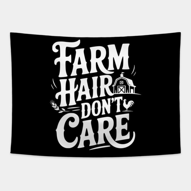 Farm Hair Don’t Care Tapestry by Frank Ring