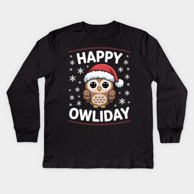 Funny-Christmas Kids Long Sleeve T-Shirt by Creatifly Graphic Tees