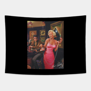 Elvis Presley and Marilyn Monroe Tapestry