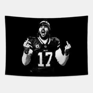 Midle finger josh allen 90s Tapestry