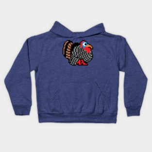 8-bit Thanksgiving Turkey Kids Hoodie