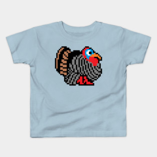 8-bit Thanksgiving Turkey Kids T-Shirt