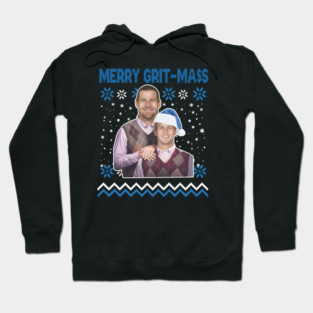 Dan Campbell  Jared Goff Merry Grit-Mas Hoodie