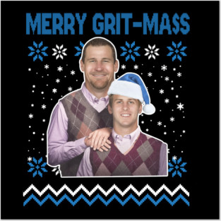 Dan Campbell  Jared Goff Merry Grit-Mas Posters and Art