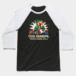 Christmas Console Champion with Feathered Commentary Flair Baseball T-Shirt