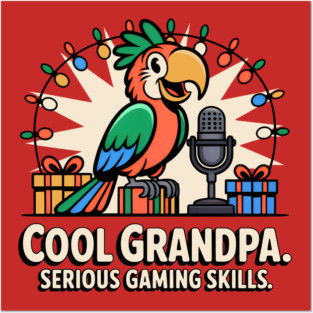 Christmas Console Champion with Feathered Commentary Flair Posters and Art