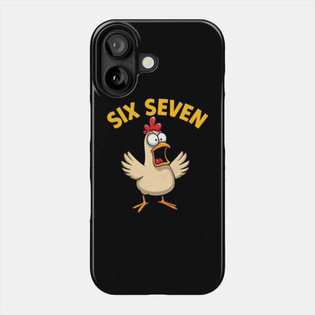 Quote Rooster Meme Six Seven 67 Funny Chicken Humor Farm Phone Case by shirtlux