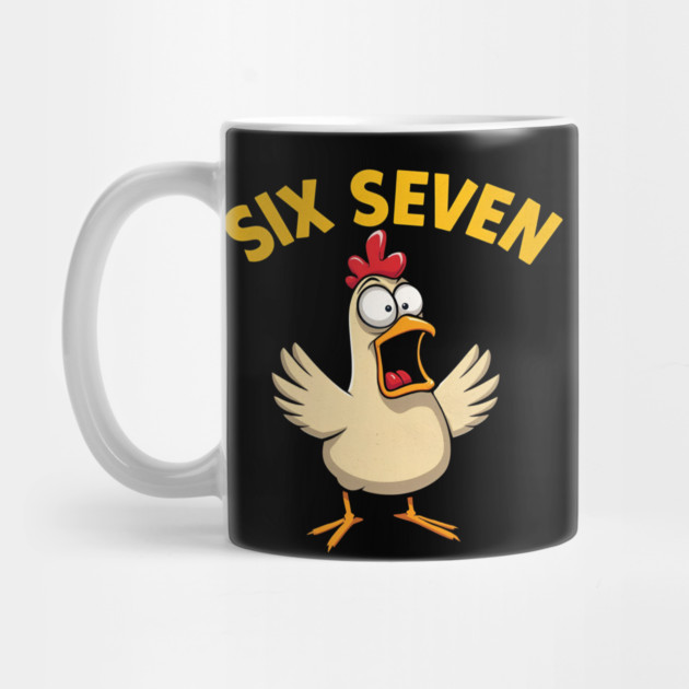 Quote Rooster Meme Six Seven 67 Funny Chicken Humor Farm by shirtlux