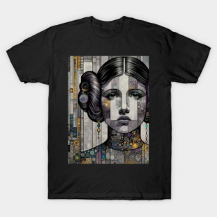 Princess Leia Classic Portrait – Iconic Star Wars Character Illustration T-Shirt