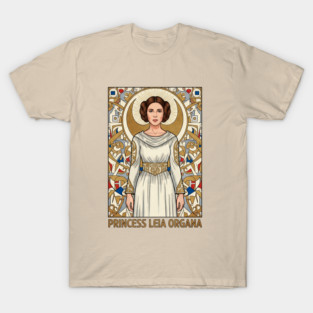 Princess Leia Classic Poster – Iconic Star Wars Character Illustration T-Shirt