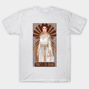 Princess Leia Classic Poster – Iconic Star Wars Character Illustration T-Shirt