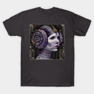 Princess Leia Classic Poster – Iconic Star Wars Character Illustration T-Shirt