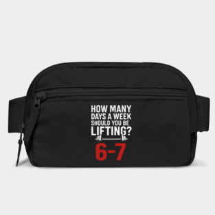 No Days Off Gym Meme – 6–7 Days Lifting Funny Fitness Design Bag