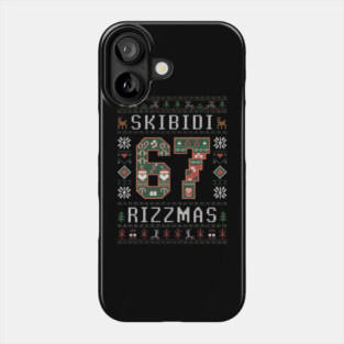 SKIBIDI RIZZMAS - 67 CHRISTMAS UGLY Phone Case