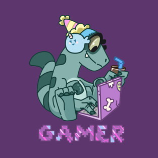 Picklez the Party Raptor: Gamer T-Shirt