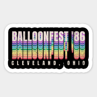 Balloonfest 1986 Cleveland Retro 80s Vintage Magnet
