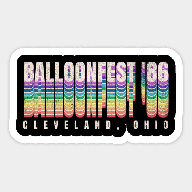 Balloonfest 1986 Cleveland Retro 80s Vintage Magnet by Yesteeyear