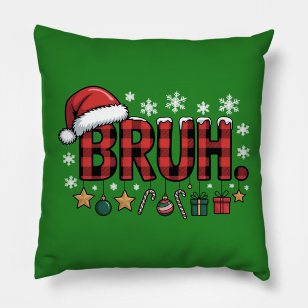 Funny-Christmas Pillow by Creatifly Graphic Tees