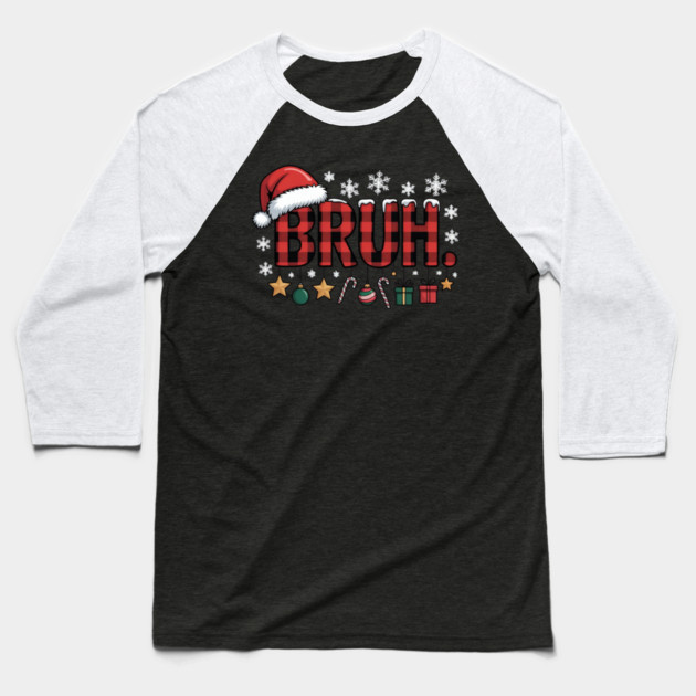 Funny-Christmas Baseball T-Shirt by Creatifly Graphic Tees