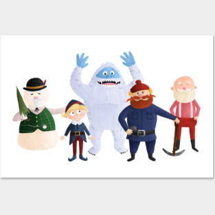 Classic Rudolph the Red Nosed Reindeer Group Posters and Art