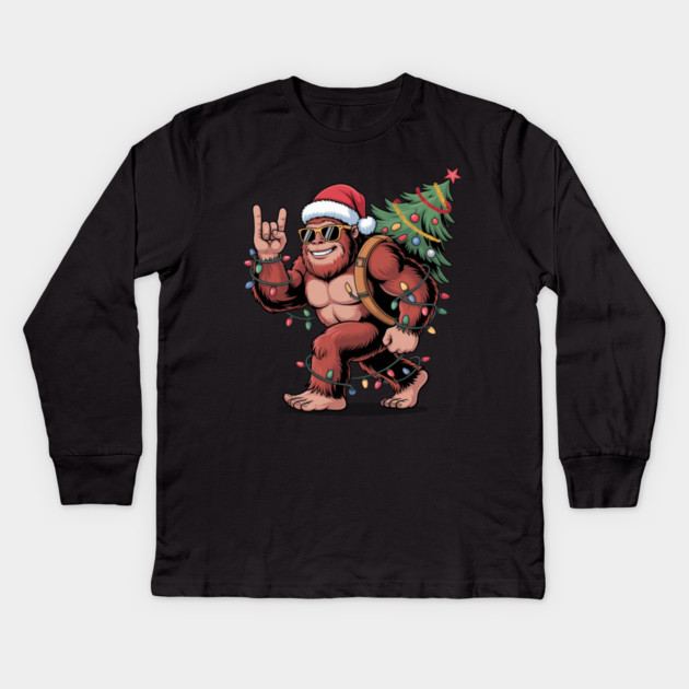 Funny-Christmas Kids Long Sleeve T-Shirt by Creatifly Graphic Tees