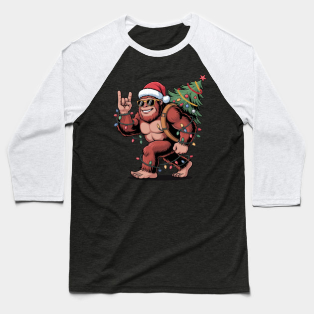 Funny-Christmas Baseball T-Shirt by Creatifly Graphic Tees