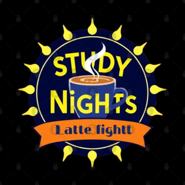 Study Nights Latte Lights books coffee by SR8891