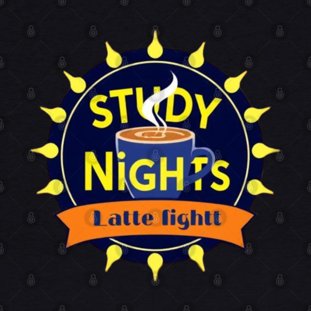 Study Nights Latte Lights books coffee by SR8891